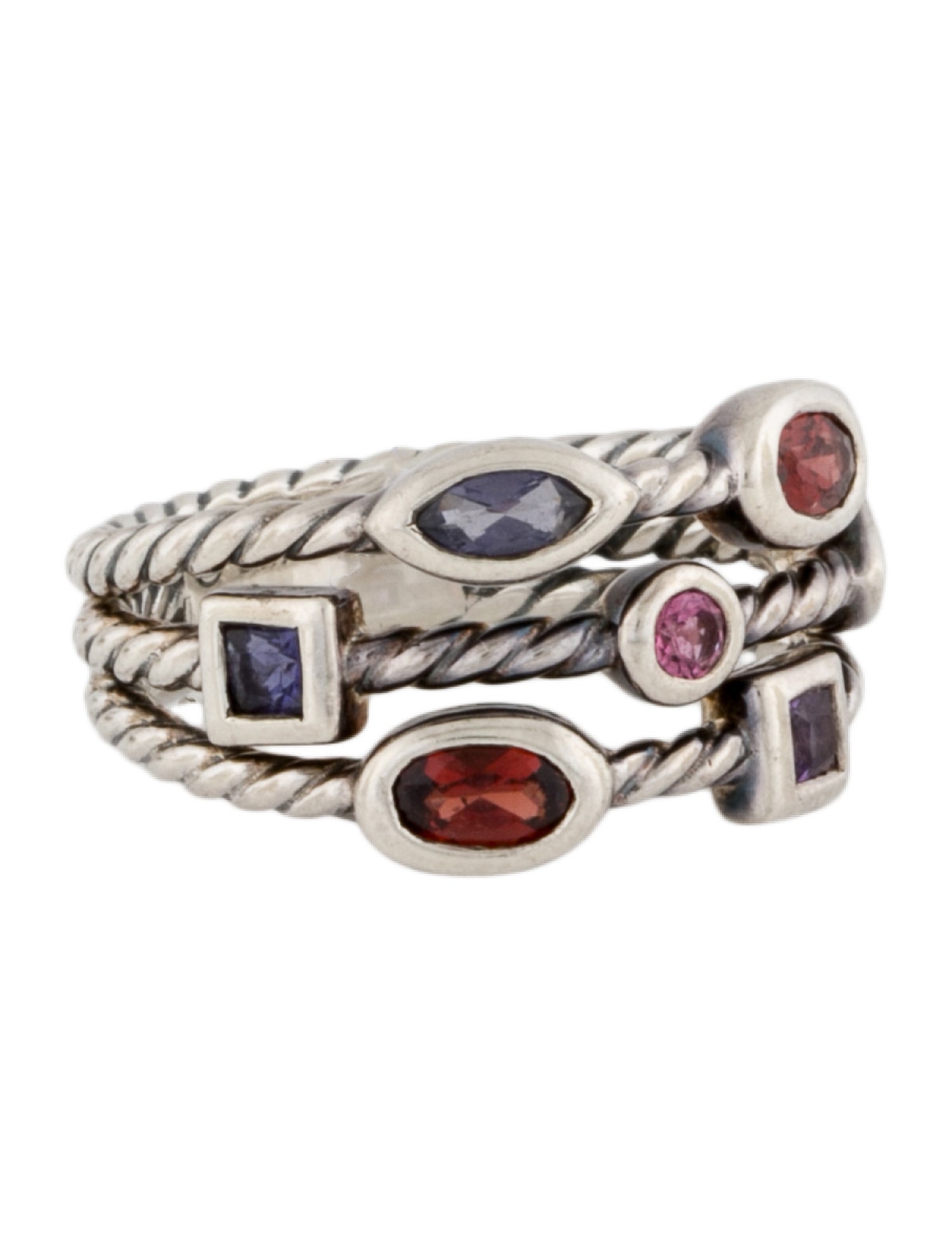 David Yurman Multi-Stone Confetti 3-Row Band